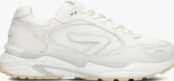witte hub lage sneakers slam-m