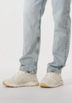 witte hub lage sneakers slam-m