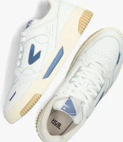 witte hub lage sneakers thrill men
