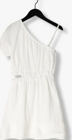 witte indian blue jeans mini jurk off shoulder dress