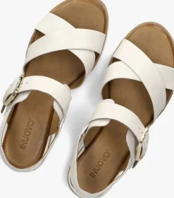 witte inuovo platte sandalen 113117