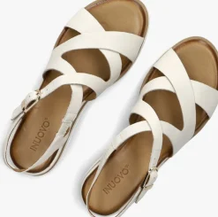 witte inuovo platte sandalen 113120