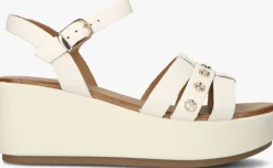 witte inuovo sandalen met hak 123124