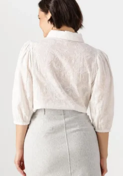 witte jansen amsterdam blouses ouma blouse wfe 722 3/4 puffed sleeve