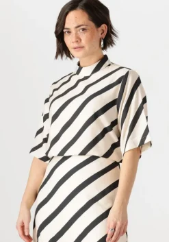 witte jansen amsterdam blouses teddie blouse bs 116 short sleeve high neck