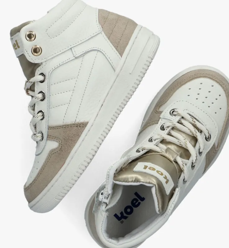 witte koel4kids hoge sneakers 23m005