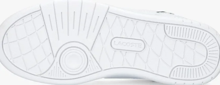 witte lacoste lage sneakers t-clip