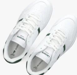 witte lacoste lage sneakers t-clip