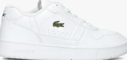 witte lacoste lage sneakers t-clip