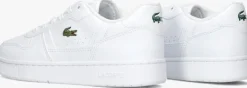 witte lacoste lage sneakers t-clip