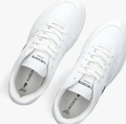 witte lacoste lage sneakers t-clip