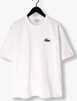 witte lacoste t-shirt cotton t-shirt