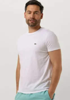 witte lacoste t-shirt 1ht1 mens tee-shirt 12
