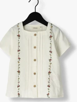witte lil' atelier blouses nmfjolene ss loose shirt lil