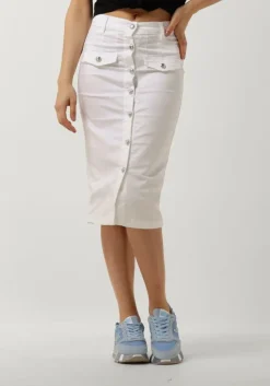 witte liu jo midirok colar snug fantasy t.p. skirt