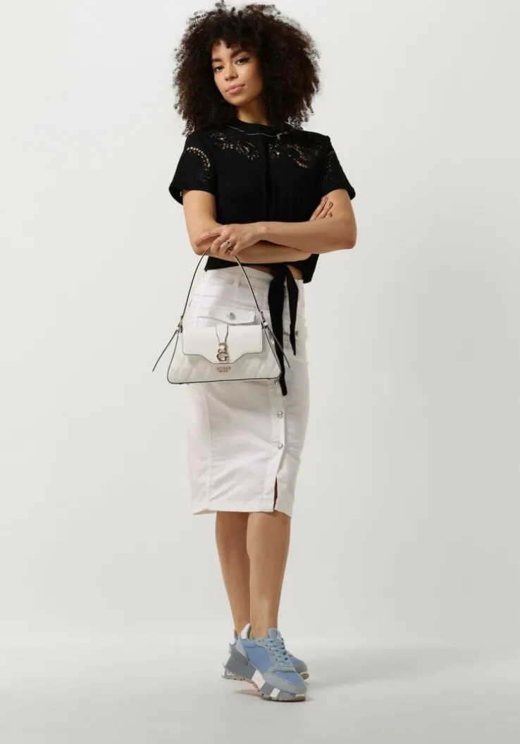 witte liu jo midirok colar snug fantasy t.p. skirt