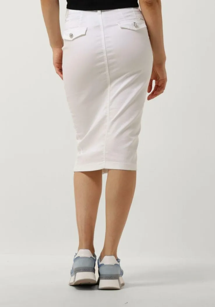 witte liu jo midirok colar snug fantasy t.p. skirt