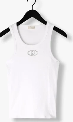 witte liu jo top 3.0 t-shirt moda s/m