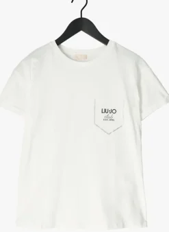 witte liu jo t-shirt ecs t-shirt moda m/c
