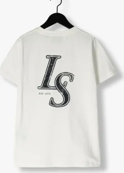 witte lyle & scott t-shirt ls monogram print t-shirt