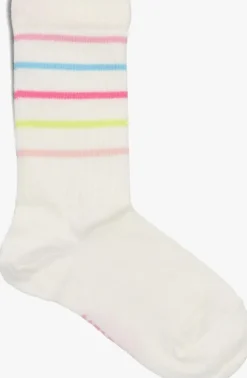 witte melton sokken slim stripes socks