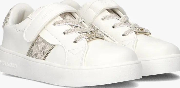 witte michael kors kids lage sneakers jem maxine ps