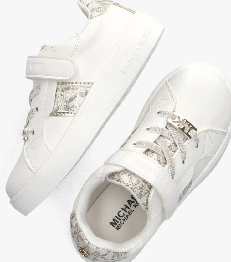 witte michael kors kids lage sneakers jem maxine ps