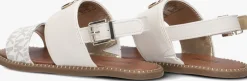 witte michael kors kids platte sandalen jagger maxson