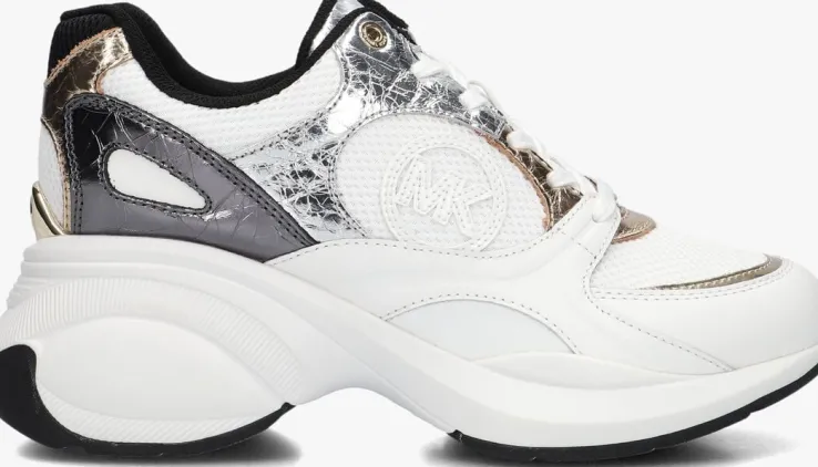 witte michael kors lage sneakers zuma trainer