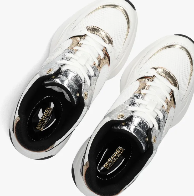 witte michael kors lage sneakers zuma trainer