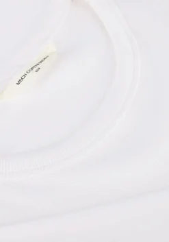 witte msch copenhagen t-shirt mschbetrina rib 2 4 tee