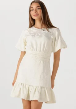 witte neo noir mini jurk sulli jacquard dress