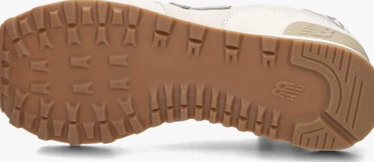 witte new balance lage sneakers wl574 m