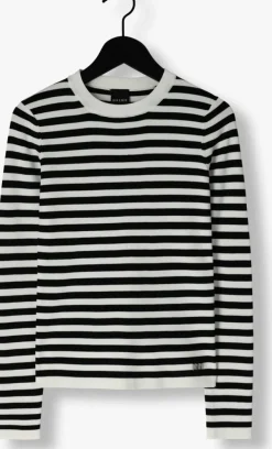 witte nik & nik trui jolie stripe pullover