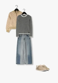 witte nik & nik trui jolie stripe pullover