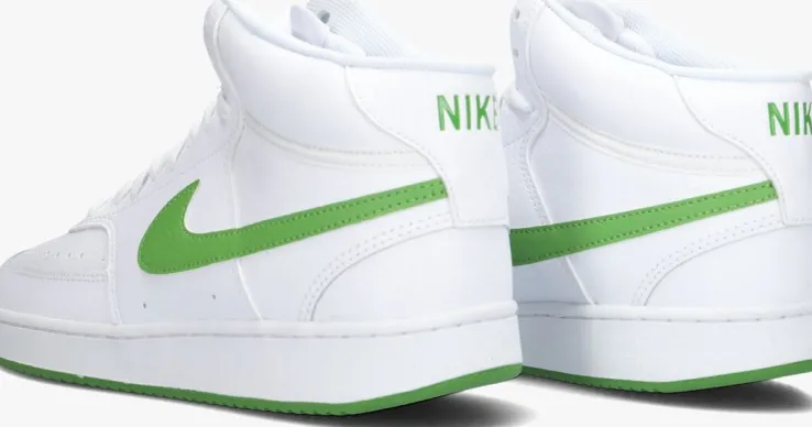 witte nike hoge sneakers court vision mid wmns