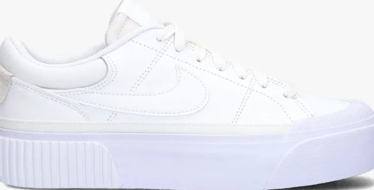 witte nike lage sneakers wmns court legacy lift