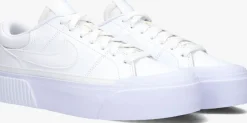 witte nike lage sneakers wmns court legacy lift