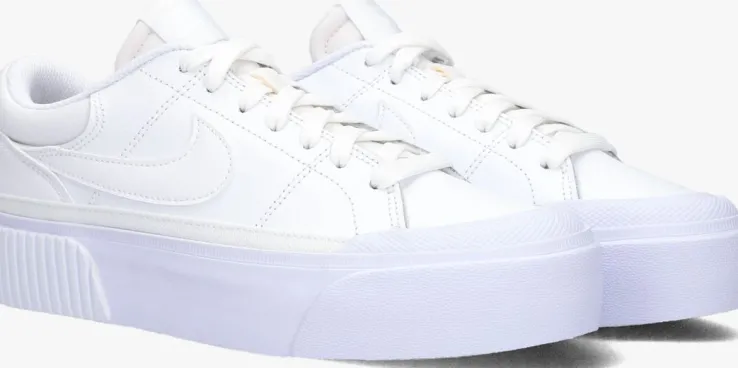 witte nike lage sneakers wmns court legacy lift