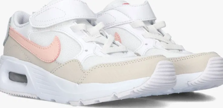 witte nike lage sneakers nike air max sc (psv)