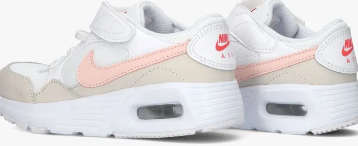 witte nike lage sneakers nike air max sc (psv)
