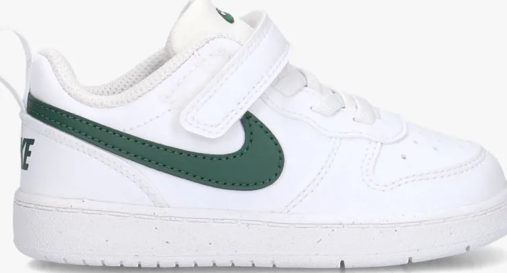 witte nike lage sneakers court borough low recraft (td)