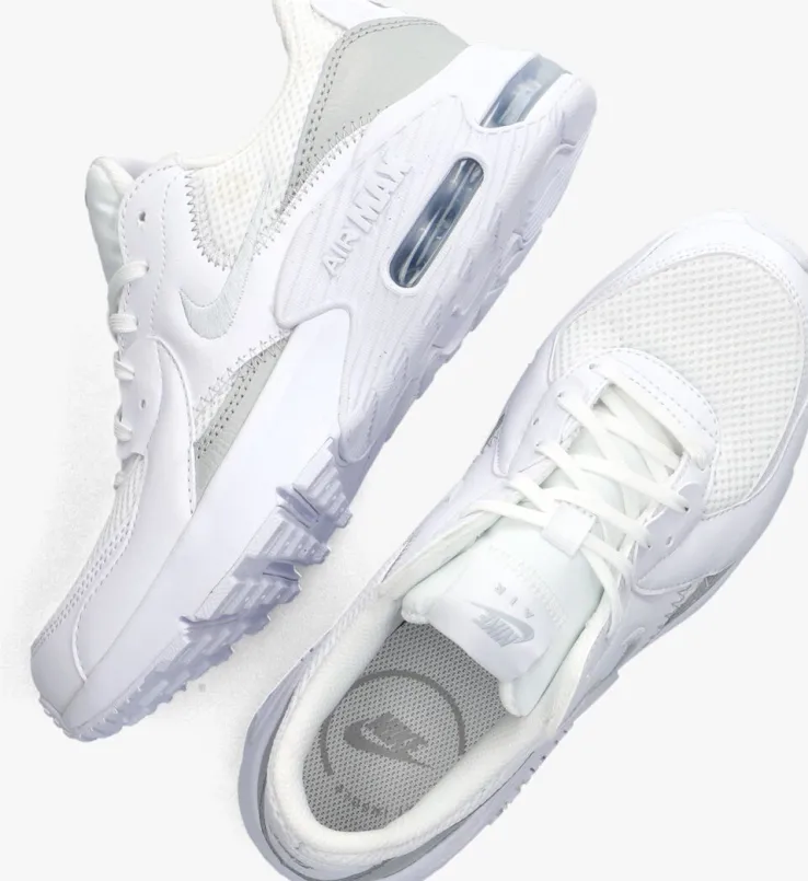 witte nike lage sneakers air max excee wmns