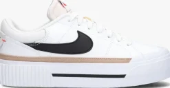 witte nike lage sneakers wmns court legacy lift