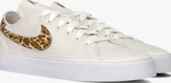 witte nike lage sneakers court legacy cnvs pt