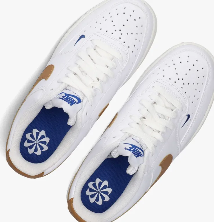 witte nike lage sneakers court vision lo nn