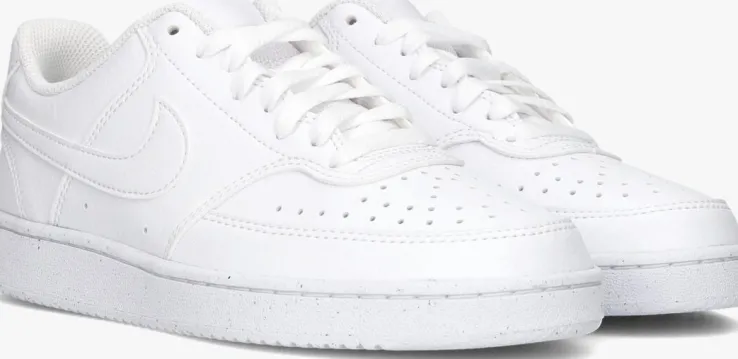 witte nike lage sneakers court vision low wmns
