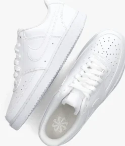 witte nike lage sneakers court vision low wmns
