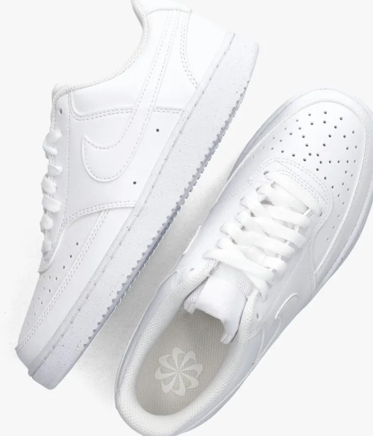 witte nike lage sneakers court vision low wmns