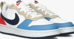 witte nike lage sneakers court borough low recraft